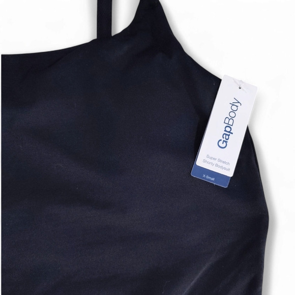 GAP Body Black Super Stretch Shortie Bodysuit Women's Size XS - Picture 5 of 9